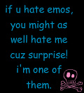 do NOT hate emo
