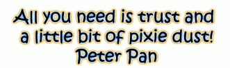 Trust And Pixie Dust Peeter Pan