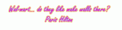  Wal-mart  Paris Hilton