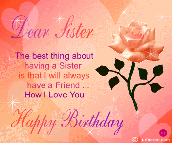 Dear Sister, Happy Birthday...