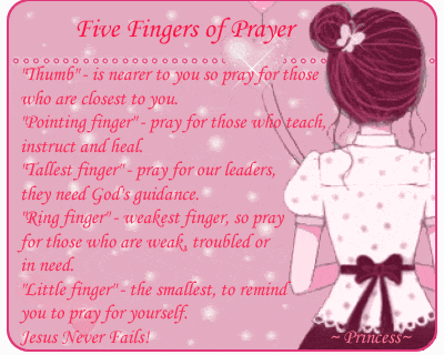 five fingers of prayer