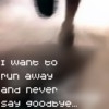 never say goodbye