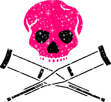 Pink Skull Cross bones