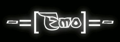 emo black background, animated text