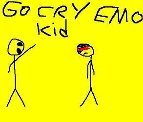 go cry emo kid