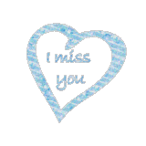 I miss you blue heart