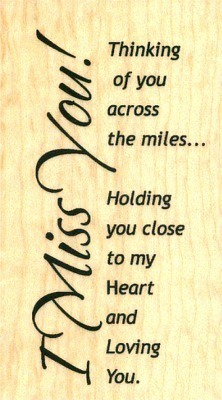 Thinking of you across the miles... 