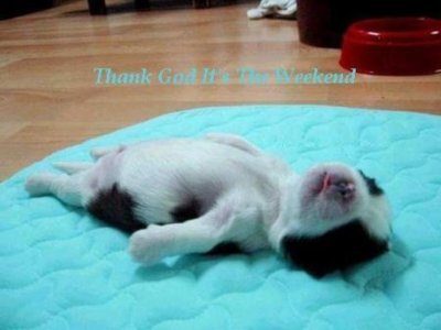 thank God it's the weekend!