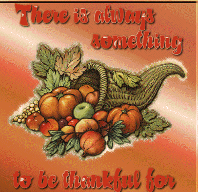 there is always something to be thankful for