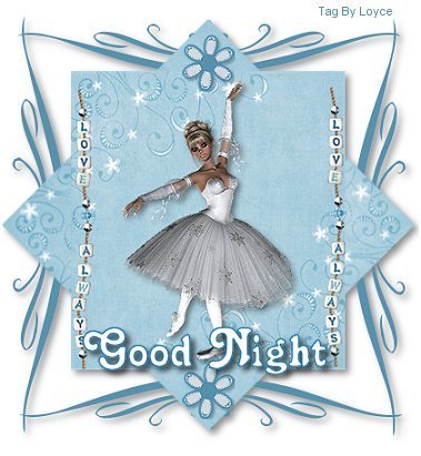 good night light blue background