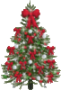 CHRISTMAS TREE, RED