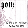 GOTH TO BE DARK 