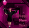 Happy New Year, Pink Balloon