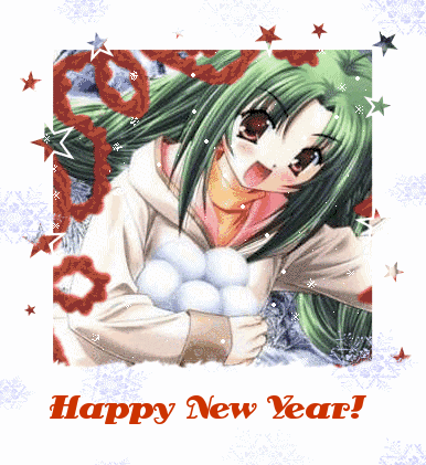 Happy New Year! anime girl