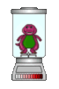 Barney in a Blender