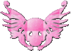 Pink Winged Skull