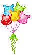 pretty bear balloons