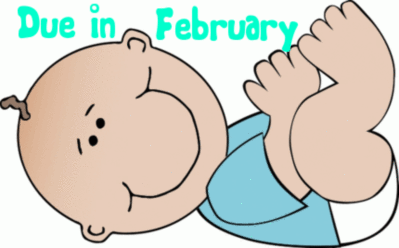 Cartoon Baby Boy- Due in Febru..