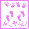 Baby Prints with It's A Girl