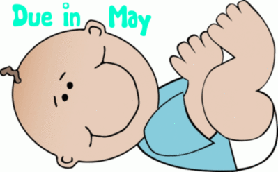 Cartoon Baby Boy- Due in May