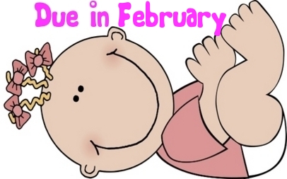 Cartoon Baby Girl- Due in Febr..