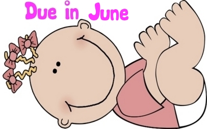 Cartoon Baby Girl- Due in June