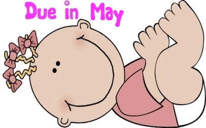 Cartoon Baby Girl- Due in May