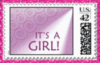 It's a Girl Stamp