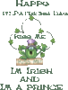 Happy St. Patricks Day frog
