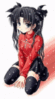 Anime girl in red