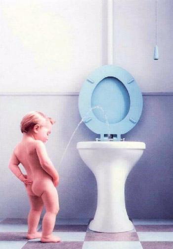 Baby in the WC