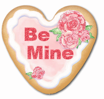 Be Mine valentines cookie