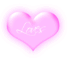 Loves inside a pink flashing h..