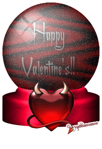 happy Valentines Globe