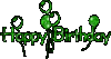 Happy Birthday -- Green 