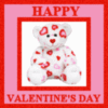 Valentines beanie baby bear