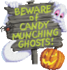 Candy munching ghost