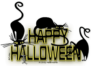 Happy Halloween Black Cats