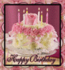 Happy Birthday pink rose