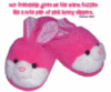 Friendship Pink Bunny Slippers