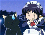 Anime Maid Hit's Cat