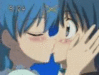 Hanon and Nagisa kissing (Merm..
