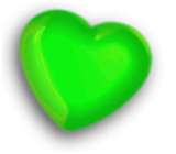 Love heart green