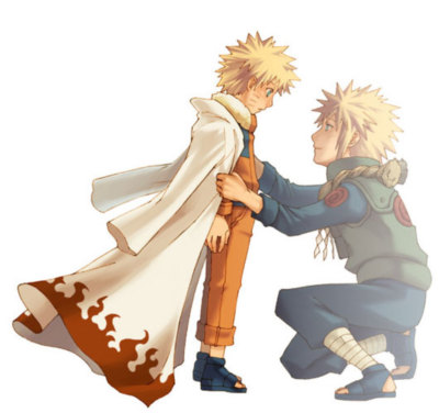 Naruto and father's ghost