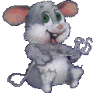 a mouse smiled
