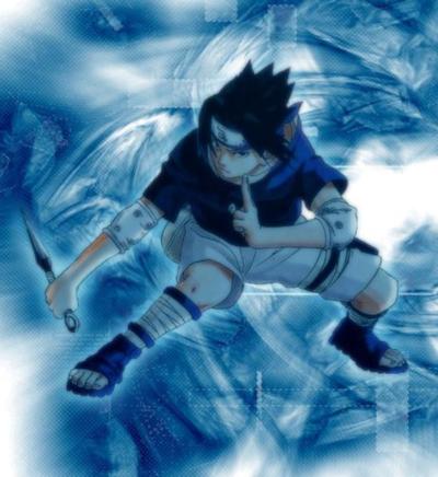 sasuke in blue