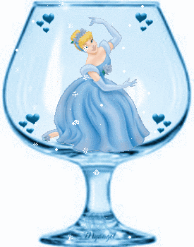 Cinderella Blue Glass
