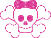 Cute Glitter Skull