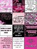 Pink Girlie Icons Collage