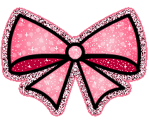 glittery pink bow